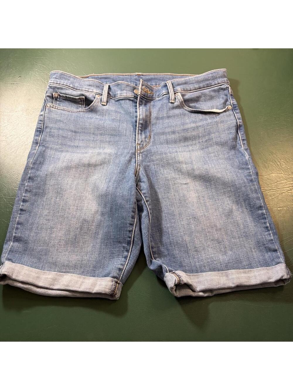 Levi's 501 blue denim shorts